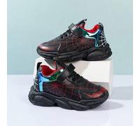 Shein Estos zapatos deportivos con diseño de araña en negro y rojo dinámicos son adecuados para clases de educación física, juegos, actividades al aire libr