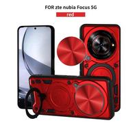 Shein Estuche con soporte magnético para anillo compatible con ZTE Nubia Focus 5G/ZTE Blade A75 5G, soporte magnético para automóvil, protección de cámara,