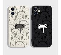 Shein Estuche mágico antideslizante para teléfono en juego de 2 piezas con diseño lindo para parejas, compatible con iPhone 11, 12, 13, 14, 15, 16, 12 Pro,