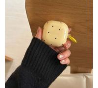 Shein Estuche minimalista para auriculares con lunares amarillos y asa para colgar, compatible con Huawei Freebuds 7i, Freebuds 2, Freebuds SE3, Freebuds 5i