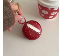 Shein Estuche para auriculares con estampado de lunares rojos vintage de Navidad y Año Nuevo compatible con Huawei Freebuds 7i, Freebuds 2, Freebuds SE 3, F