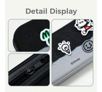 Shein Estuche para lápices de la serie mágica de Mickey Mouse de Disney, hecho de silicona flexible, resistente a golpes y al desgaste. Las divertidas pegat