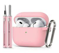 Shein Estuche protector de silicona de unicolor compatible con , con cepillo de limpieza, producto de cruzada de gran éxito, unisex