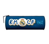 Shein Estuche Real Madrid, Portatodo Real Madrid CilÃndrico Infantil, Licencia Oficial 100%, Niños, Niñas, Material Escolar, Color azul, 22 x 8 cm, Kigla