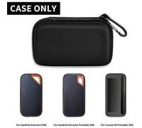 Shein Estuche rígido compatible con SanDisk Extreme PRO 500GB 1TB 2TB 4TB SSD portátil externo. Funda de transporte y soporte para Crucial X8 Solid State Dr