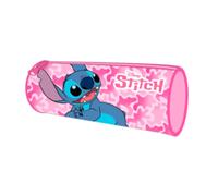 Shein Estuche Stitch, Portatodo Stitch Cilíndrico Infantil, Niñas, Niños, Material Escolar, Color Rosa, 23 x 8 x 8 cm, Kiglam. Envios 24-48 horas