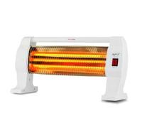 Shein ESTUFA de cuarzo AVANT 3 TUBOS de suelo de 1200 W con tres niveles de potencia, elementos radiantes de cuarzo y reflector de alta brillantez para cal