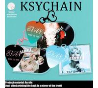 Shein EVAN, Estilo K-Pop, Ride Or Die, Overflow, Llavero de Acrílico, Accesorio Personalizado para Coche/Tarjeta/Bolso, Adecuado para Hombres/Mujeres, Navid