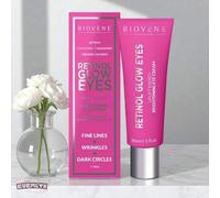 Shein Everlyx - Crema contorno de ojos Retinol Glow Eyes de Biovène con retinol, niacinamida y cafeína - Reduce ojeras, líneas de expresión y arrugas - Ilum