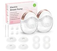Shein Extractor de leche eléctrico portátil con 3 modos y 12 niveles, montaje de 5 segundos, modo de memoria, pantalla LCD, extractor de leche eléctrico por