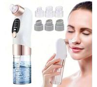 Shein Extractor de puntos negros ajustable a 3 velocidades - Herramienta extractora de puntos negros facial con 6 cabezales de succión, aspiradora de poros,