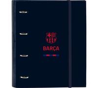 Shein F.C.BARCELONA CORPORATIVA CARPETA 4 ANILLAS 35MM C/RECAMBIO - Carpeta Tapas duras forradas con Recambio de 100 hojas A4 - Carpeta Hojas con Cuadrícula