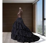 Shein Fabricante al por mayor de comercio exterior, falda de apoyo de cintura de acero con hoja de loto, vestido de novia, vestido de actuación, cola de pe