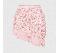 Shein Falda de estilo vacacional con borlas hecha a mano en estilo Fairycore para mujer