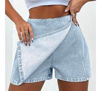 Shein Falda pantalón de verano de mujer 100% algodón con cubierta delantera
