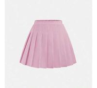 Shein Falda plisada de cintura alta con pantalones cortos incorporados para niñas, falda-pantalón 2 en 1, versátil para todas las estaciones, se puede combi