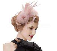 Shein Fascinador para mujer de estilo años 50 y 60, diadema con cinta de malla y clip, elegante para té, Kentucky Derby o boda, tocado para ocasiones especi