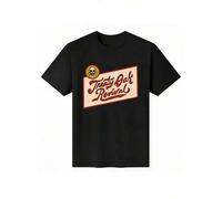 Shein Fashion T shirt Treaty Oak Revival Unisex Cotton T-Shirt - Casual Crew Neck with Retro "FINDING STREngth IN THE FIGHT" Graphic Print Tees Man