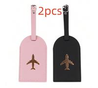 Shein Fashionable and lightweight, suitable for flights and return to school, PU leather, simple and stylish, airplane pattern, solid color, student, women,