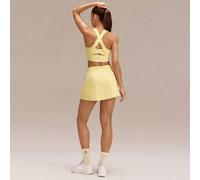 Shein FeatherFit™-Sujetador deportivo de apoyo lateral de cobertura total con tirantes anchos y cruzados, de soporte ligero y de bajo impacto, ideal para yo