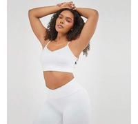Shein Featherfit™ Top Del Deporte Con Forma De Corazón Y Espalda En U Ajustable Para El Estudio De Yoga De Bajo Impacto