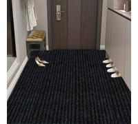 Shein Felpudo de entrada grande, adecuado para alfombras de piso interiores en entradas, felpudo de bienvenida antideslizante con respaldo, lavable a máquin