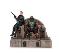 Shein Figura Art Scale Star Wars The Mandalorian Boba Fett Y Fennec En El Trono Entrega 24/48 Horas - Envío Desde España