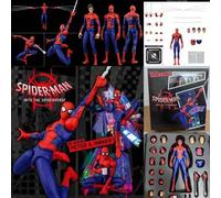 Shein Figura articulada de Marvel SHF Spider-Man: Universo paralelo 2 Miles/Parker/Wolverine/Deadpool/Gwen Cruzando el Universo Miles en caja como regalo pa