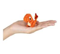 Shein Figura Bandai Nanoblock para construir Pokemon Modelo Charmander NBPM002 Muñeco Coleccionable Decorativo | Regalo Original para Fans, Niños o Adultos