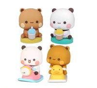 Shein Figura Bubu Dudu de oso panda, juguetes coleccionables, adorable muñeco de acción, juguete de oso kawaii, ornamento para el hogar, regalo de cumpleaño