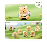 Shein Figura ciega de la serie Disney Winnie The Pooh Die Die Pu Xiu, moldeada por inyección de precisión con orejas transparentes y detalladas, decoración