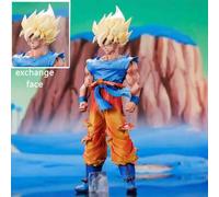 Shein Figura de acción de Goku de la Saga de Namek de Dragon Ball Z, pintada a mano, modelo de estatua de decoración de escritorio, coleccionable, pequeño r