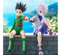 Shein Figura de acción de HUNTER Killua GON, serie Squash Ramen, estatua decorativa de escritorio, coleccionable, pequeño regalo, adecuado para Halloween y