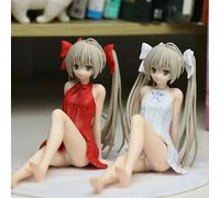 Shein Figura de acción de la chica Taiga Aisaka de Toradora! con vestido de verano rojo y blanco, decoración para el coche