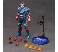 Shein Figura de acción de la serie de máquinas de de Disney Marvel, Iron Patriot, aproximadamente 7 pulgadas, adornos de juguete de escritorio creativos, ad
