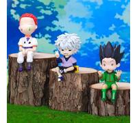Shein Figura de acción de los personajes Hunter GON, Killua, Hisoka del anime, modelo de estatua, decoración de escritorio, coleccionable, regalo pequeño, a