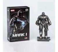 Shein Figura de acción y estatua decorativa hecha a mano de la serie Iron Man MK1. Puede ser utilizada como un regalo.