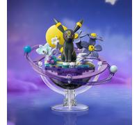 Shein Figura de bloques de construcción Wonderful Bricks: Criaturas adorables, serie familiar. Elegante criatura negra con anillos amarillos. Modelo de pais