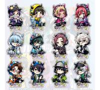 Shein Figura de escritorio decorativa coleccionable y linda de Isagi, Bachira y Rin en versión de sudadera de la serie anime Blue Lock, en formato acrilico
