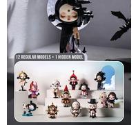 Shein Figura de la serie de colección de arte Skullpanda Blind Box - 12 diseños regulares + 1 diseño oculto, estilo artístico coleccionable, hecho de materi