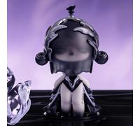 Shein Figura de la serie de sonido Labubu POP MART SKULLPANDA, 12 versiones regulares + 1 versión oculta, con auriculares caprichosos y diseño artístico emo