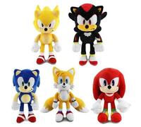 Shein Figura de peluche de alta calidad de 30 cm del personaje de anime Tails el erizo, juguete de peluche suave y adorable de dibujos animados, regalo de c