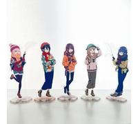 Shein Figura de soporte acrílico de adorno de Laid-Back Camp Anime, Inuyama Aoi Shima Rin Nadeshiko Sakakibara, recuerdos de fiesta de 15 cm