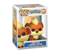 Shein Figura de vinilo coleccionable Funko Pop Pokémon, Growlithe #597 en caja, decoración de escritorio con cabeza grande y linda, regalo para fans de Poké