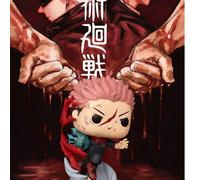 Shein Figura de vinilo Funko POP! Plus, Jujutsu Kaisen Yuji Itadori Estilo Incidente de Shibuya con efectos de energía roja y negra y base de exhibición, em