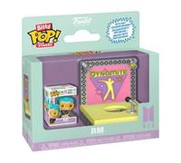 Shein Figura de vinilo mini Funko Bitty Pop Stages BTS RM Dynamite Edition con escenario de exhibición, modelo coleccionable y decoración de escritorio como