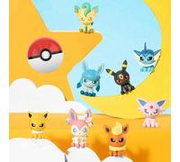 Shein Figura sorpresa de la serie 2 de Pokémon Mini Adventure: Evolución de Eevee, diseño adorable, material de PVC, decoración para escritorio y coche (se
