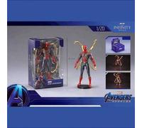 Shein Figuras de acción de Marvel Iron Spiderman, figura miniatura del Hulk de 12,2 cm con posturas dinámicas, colección de estatuas de la Saga del Infinito