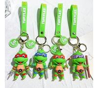 Shein Figuras de anime, figura de tortuga de dibujos animados, llavero de las Raphael Donatello, muñeco de llavero, adorno para coche, bolso, regalo de Navi