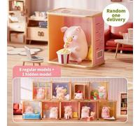 Shein Figuras de la caja ciega "Canned Pig LuLu Cozy Time" de MINISO, cerdos adorables que representan la vida cotidiana relajada. Un sorteo aleatorio trae